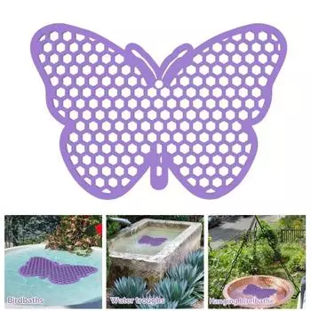 Yousheng Bee Watering Station Honeycomb Floating Bee Island в форме бабочки Опылитель Watering Station для кормления бабочек Медоносная пчела Садовый декор 1pc