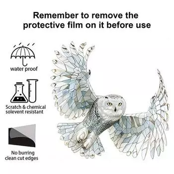 Yousheng Bird Sun Catcher Украшение окрашенный акриловый летящий ловец солнца с птицей Красочные подвесные украшения для окон для дома, балкона, сада A