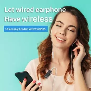 Yousheng Bluetooth-совместимый 3,5 мм 3,5 мм разъем беспроводной аудиоприемник шумоподавление 3 режима звука регулируемый беспроводной музыкальный адаптер чёрный