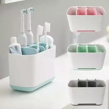 Yousheng большая емкость электрическая зубная щетка ящик для хранения зубной пасты Органайзер для ванной комнаты розовый