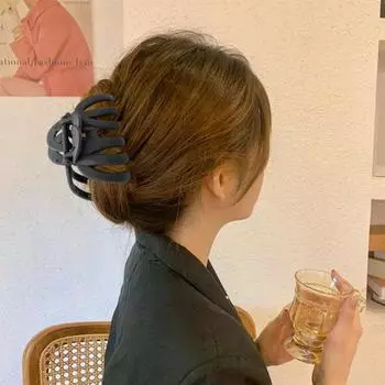 Yousheng большой коготь для волос в форме осьминога, противоскользящие зубцы, женская заколка для волос с прочным захватом, нескользящая задняя головка для душа, аксессуары для волос чёрный