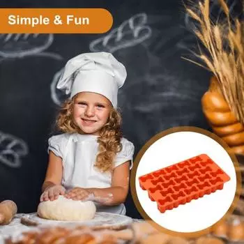 Yousheng Bone Cookie Cutter Set Mini Dog Bone Shape Cookies Mold for Dough Bread Easy to Clean Kids Favorite Baking Tool for Holidays Parties оранжевый