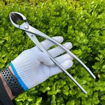 Yousheng Bonsai Pruning Shears Stainless Steel Trunk Splitter Root Cutter Spherical End Shears Ergonomic Garden Pruner for Trimming Bonsai Tree A