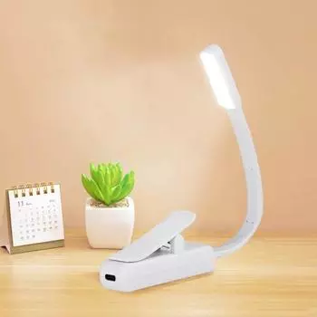 Yousheng Book Light Светодиодная лампа для чтения без мерцания Высокая яркость 3 цветовая температура Защита глаз Зажим для книг Свет Ночник чёрный