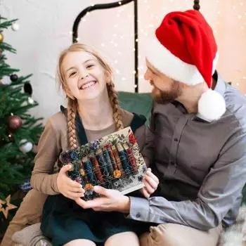 Yousheng Book Ornament Адвент-календарь Акриловая складная книга Подвеска Рождественская елка Подвесное украшение Книжный клуб Подарок для любителей книг