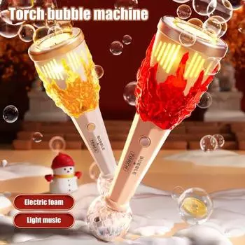 Yousheng Bubble Machine для детей Перезаряжаемый фонарик Bubble Maker с 2 бутылками для заправки раствора 10000+ пузырей в минуту Светодиодные фонари Летние игрушки Подарки красный