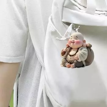 Yousheng Buddha автомобильный кулон 2D толстый акриловый брелок для зеркала автомобиля мультфильм рюкзаки Шарм Подарки на День благодарения хаки