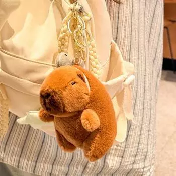 Yousheng Capybara плюшевый брелок игрушка мягкие игрушки кулон животное амулет органайзер для ключей дети взрослые рюкзак аксессуары B