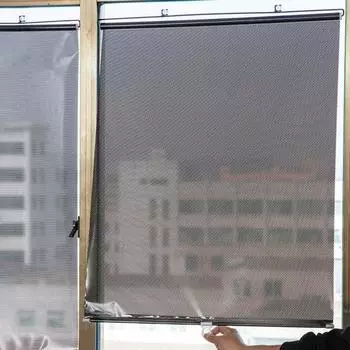 Yousheng Car Curtains Universal Roll Blinds Присоски Blackout Sunshade Privacy Shades для спальни, кухни, офиса, окна, солнцезащитные шторы 40x60cm