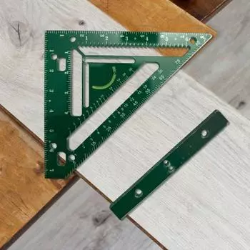 Yousheng Carpenter Треугольный угольник Деревообработка Стропила Квадратный Измерительный Инструмент Разметки Высокоточная Треугольная Линейка Транспортир чёрный