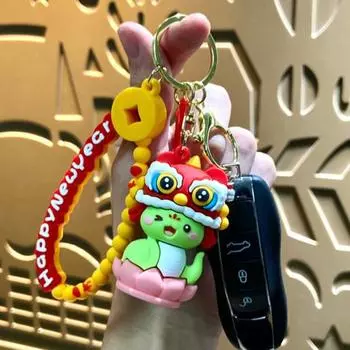 Yousheng Cartoon Snake Keychain 3D New Year s Lucky Snake Keychain Pendant Snake Unisex Bag Charm Gift for Family Friends