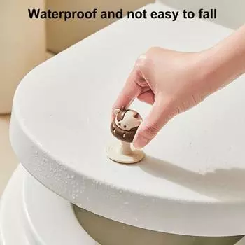 Yousheng Cartoon Toilet Seat Lifter Handle Гигиенический инструмент для подъема крышки унитаза Клей для ванной комнаты в отеле Портативная ручка для сиденья унитаза A