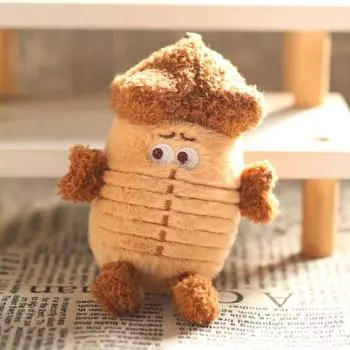 Yousheng Cartoon Tower Shape Doll Girls Boys Plush Doll Keychain Backpack Car Cubot Toy Keyring Bag Accessories розовый