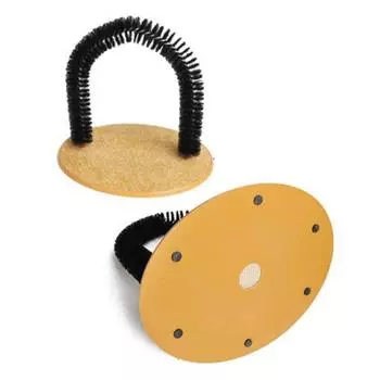 Yousheng Cat Arch Grooming Brush Интерактивная самостоятельная щетка для ухода за кошками с когтеточкой Массажная щетка для чесания мордочки кошки для домашних кошек A