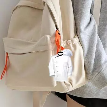 Yousheng Chef Top Подвеска Зеркало заднего вида Подвеска Симпатичный поварской халат Автомобильное украшение Акриловое украшение на рождественскую елку для женщин и мужчин белый