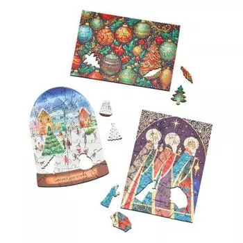 Yousheng Christmas Advent Calendar Puzzle Set 2024 Jigsaw Puzzle Game для детей и взрослых 24-дневный обратный отсчет до Рождества Календарь Sets