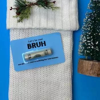 Yousheng Christmas Money Holder Cash Gifting Holder Funny Card Hanging Christmas Money Holder Festive Ornament for Xmas Tree D