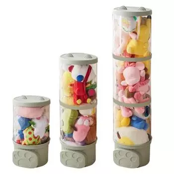 Yousheng чучела животных трубка для хранения вертикальный плюшевый органайзер для кукол прозрачный дисплей для игрушек для домашних животных для мягких детских игрушек Single Layer белый