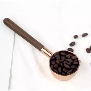 Yousheng Coffee Scoop Креативная многофункциональная красная медная точная компактная мерная ложка для дома розового золота