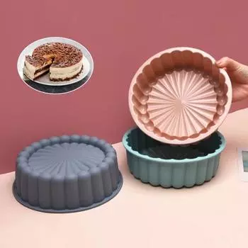 Yousheng Creative Подсолнух Форма Форма для торта Красивый эластичный силиконовый противень для выпечки для дома зелёный