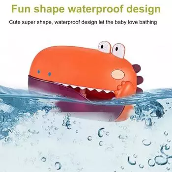 Yousheng Crocodile Bubble Machine Bath Toy for Kids Ages 4-8 Toddler Bathtub Bubble Maker Educational Toy Gift for Boys Girls зелёный