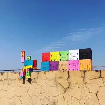 Yousheng Деревянный кубик-робот, игрушка, обучающий робот-трансформер, фигурка, 3D-головоломка, скрученный кубик-робот, строительный блок, игрушка для малышей, мальчиков и девочек, подарок зелёный