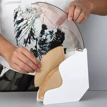 Yousheng держатель для кофейной бумаги, акриловая крышка, контейнер для хранения, стойка для домашней кухонной утвари, заметок, салфеток, многофункциональный органайзер чёрный