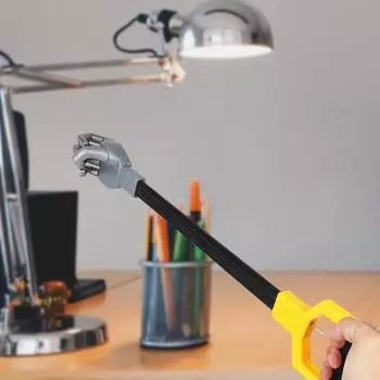 Yousheng Дети Робот Рука Захват Игрушка Забавные Малыши Взрослые Длинная Механическая Рука Захвата Коготь Развивающая Игрушка Пикап Инструмент Подарок На День Рождения серый