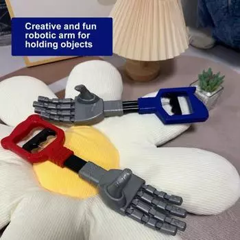 Yousheng Дети Робот Рука Захват Игрушка Забавные Малыши Взрослые Длинная Механическая Рука Захвата Коготь Развивающая Игрушка Пикап Инструмент Подарок На День Рождения красный