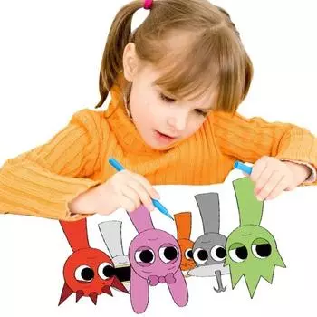 Yousheng Детская книга для рисования линий, раскрашенная вручную, обводка ручкой, практика обучения, портативная иллюстрированная книга