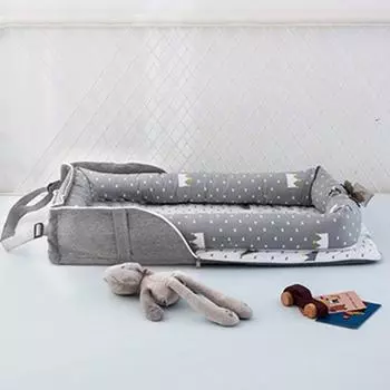 Yousheng детское гнездышко, хлопковая складная регулируемая подарочная дышащая портативная спальная кровать для душа для младенцев 0-24 месяцев E