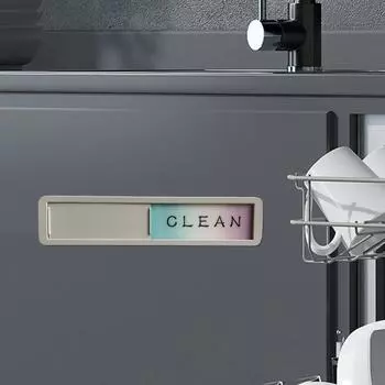 Yousheng Dirty Clean Dishwasher Magnet цинковый сплав Легко читаемый слайд Посудомоечная машина Dirty Clean Магнитный индикатор Знак Украшение кухни A