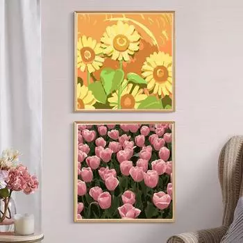 Yousheng DIY Paint by Numbers Kit для взрослых и детей Цифровая масляная живопись Холст Акриловая краска Набор без рамки для начинающих Акриловая краска