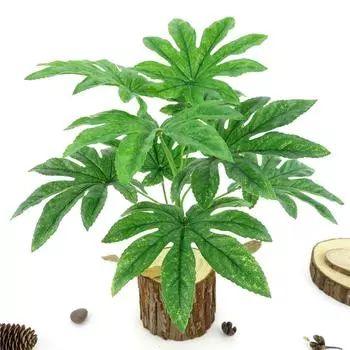 Yousheng Домашний декор 9 листьев/1 шт. искусственное зеленое растение