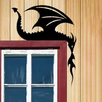 Yousheng Dragon дверная рама верхняя металлическая настенная художественная рамка с драконом дверной уголок знак для детской комнаты спальня над дверью декор в виде дракона A