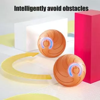 Yousheng Движущийся мяч для собак со светодиодной подсветкой, устойчивый к укусам, компактный дизайн, перезаряжаемый через USB, умная активация, трясущийся мяч, игрушка для домашних животных A