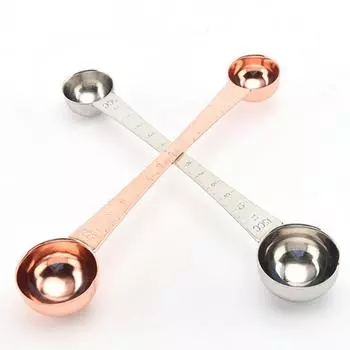 Yousheng двухголовая мерная ложка термостойкая пищевая молочная чайная мерная ложка для выпечки поваров кухонные принадлежности серебряный