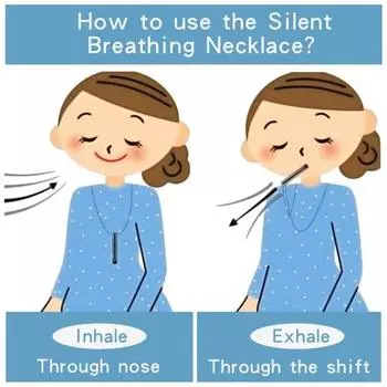 Yousheng Дыхательное Ожерелье Снятие Тревоги Инструмент Снятия Стресса Спокойствие Расслабление Медитация Помощь Внутренний Мир Дыхательный Кулон Для Женщин Мужчин Подростков