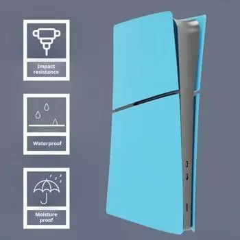 Yousheng Face Plate Console Cover Precise Fit Easy to Install Hard Case Противоударный игровой консоли Hard Shell Skin Cover Plates для PS5 синий
