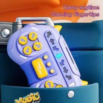 Yousheng Fast Push Rhythm Game Machine Тренировка скорости реакции для детей и взрослых Портативная игровая консоль Обучающий светящийся игровой контроллер Игрушка фиолетовый