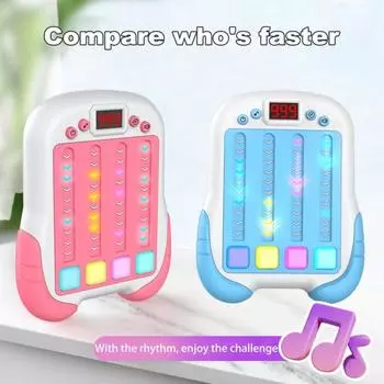 Yousheng Fast Push Rhythm Master игровая консоль тренировка скорости реакции для детей и взрослых портативный обучающий светящийся трек игровой автомат игрушка синий