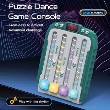 Yousheng Fast Push Rhythm Master игровая консоль тренировка скорости реакции для детей и взрослых портативный обучающий светящийся трек игровой автомат игрушка зелёный