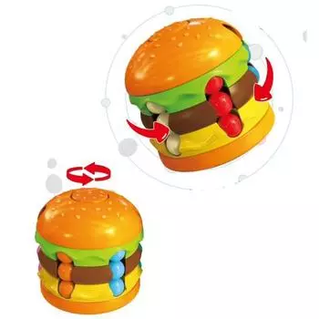 Yousheng Fidget Spinner Bean Cube Hamburger Ball Креативная вращающаяся головоломка, обучающая игрушка для снятия стресса, сенсорная игрушка для рук A