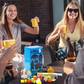 Yousheng Five Raftsman Настольная игра Динамичная интерактивная карточная игра для 1-6 игроков Детская Взрослая Семейная настольная игра Вечеринка Необходимые принадлежности Реквизит 1 Set