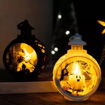 Yousheng беспламенная свеча-лампа на батарейках, искусственная свеча с ручкой, электрическая свеча для домашнего декора, фестиваль C белый