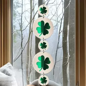 Yousheng Flower Sun Catcher Handmade акриловый подвесной ловец солнца на окно с круглой деревянной рамкой для декора стен дома белый