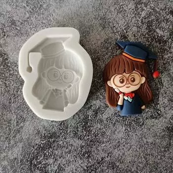 Yousheng Fondant Mold Student Pattern DIY силиконовая форма для конфет на выпускной церемонии для вечеринки C