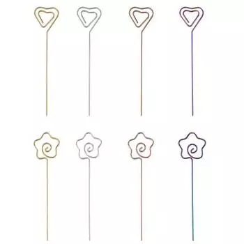 Yousheng Фруктовая вилка Нержавеющая сталь Десертные вилки Уникальная форма Креативные палочки для фруктовых салатов для украшения вечеринок Star