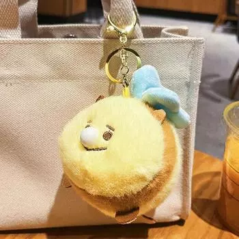 Yousheng Furry Bee плюшевый кулон милый брелок подвеска мягкая игрушка-подушка для телевизора работа вождение домашний декор B