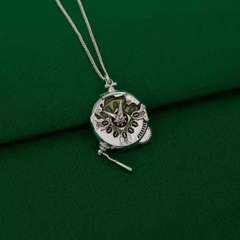 Yousheng Game Ожерелье Механический Секундомер Подвеска Цепочка Ожерелье Игровой Ролевой Костюм Аксессуары Ювелирные Изделия для Мужчин Женщин серебряный